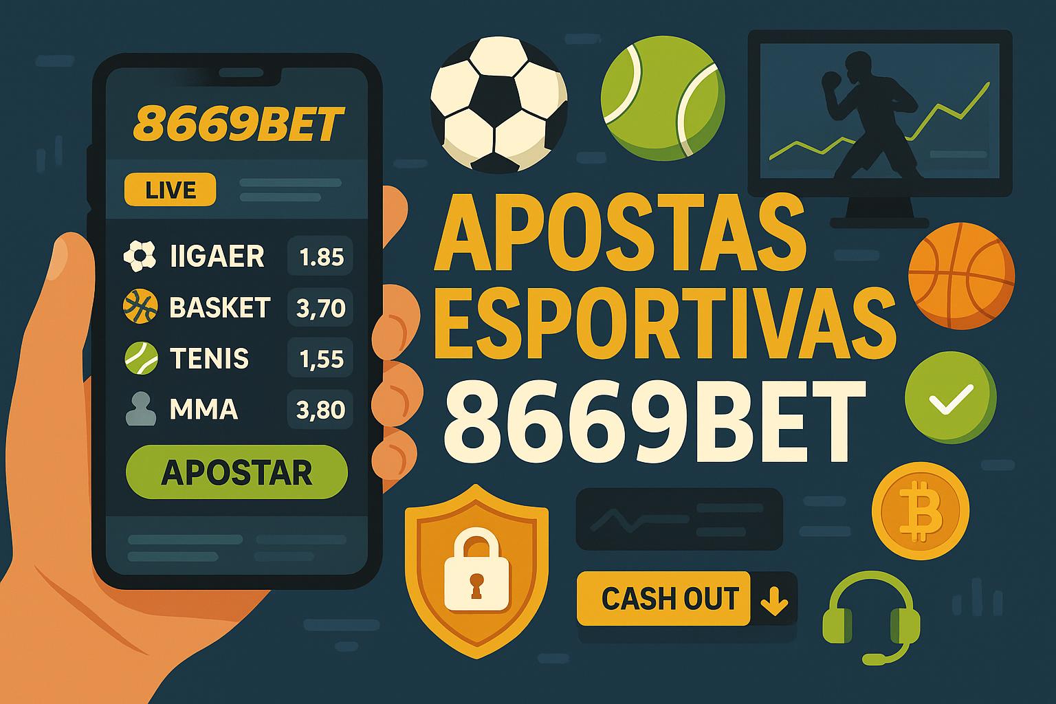 Aposte em apostas esportivas no cassino online 8669BET